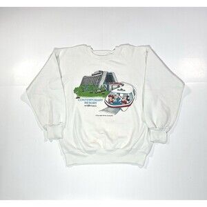 Vintage 80s Walt Disney World Contemporary Resort Mickey Mouse Sweatshirt Medium